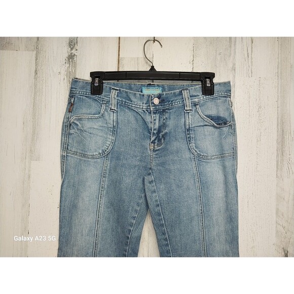 Hollister Jeans Women's Size 5 Blue Bootcut Y2K Stretch - Picture 3 of 7